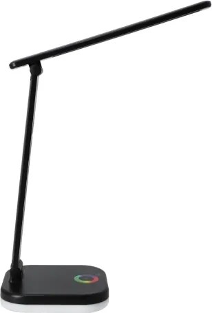 LED RGBW stmievateľná stolová lampa s bezdrôtovým nabíjaním LED/7W/5V USB čierna