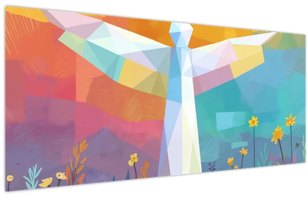 Obraz - Strážca kvetov (120x50 cm)