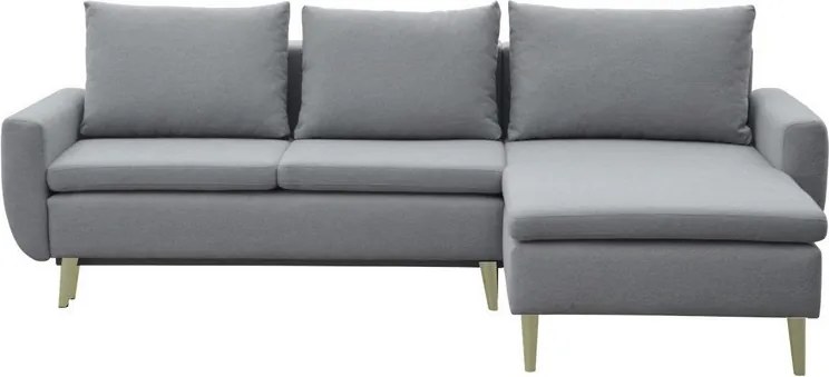 Rohová sedacia súprava Enjoy, sivá látka