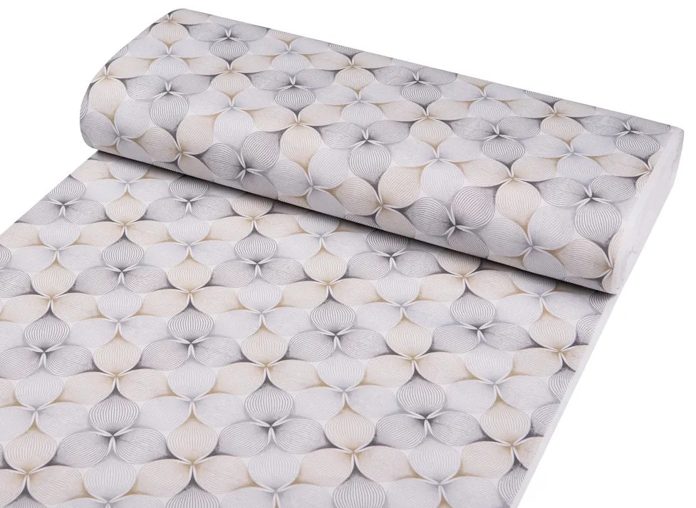 Biante Dekoračný obdĺžnikový obrus PML-031 Designové geometrické obrazce na bielom 80x120 cm