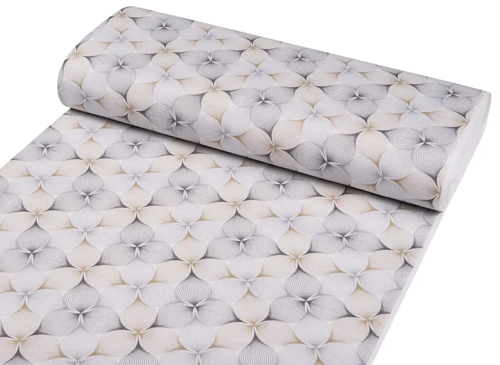 Biante Dekoračný štvorcový obrus PML-031 Designové geometrické obrazce na bielom 80x80 cm