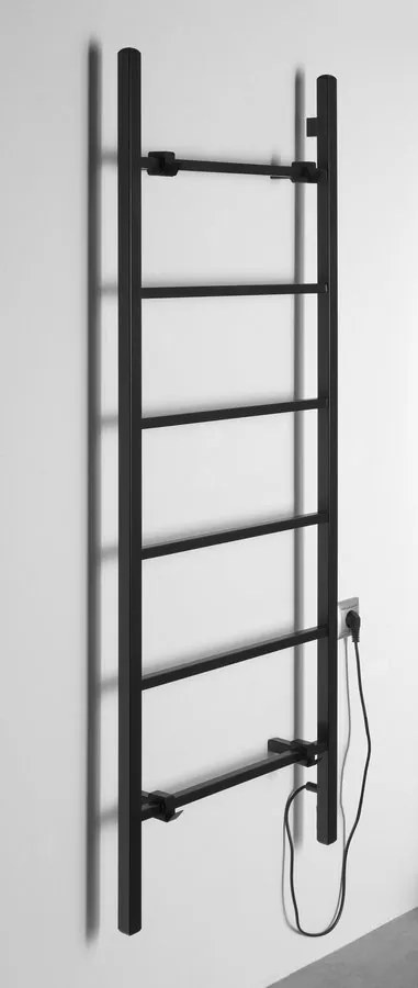 Sapho Sapho, BARBO elektrický sušiak uterákov, hranatý, 600x1600mm, 160 W, čierna mat, BB906