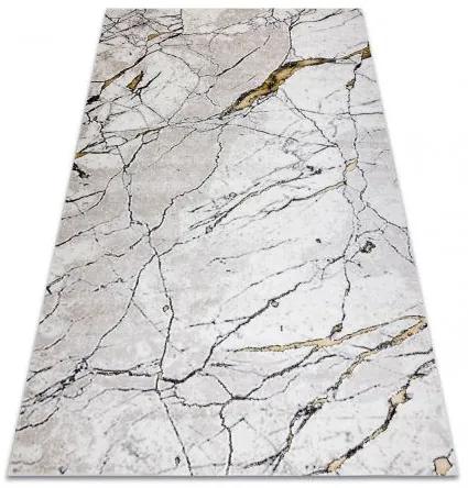 Koberec GLOSS moderný 529A 53 Mramor, kameň, štýlový, glamour slonová kosť / béžová Veľkosť: 120x170 cm