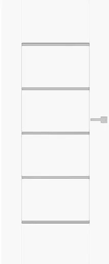 DRE Aura interiérové dvere naturel levé 70 cm biela matná AURABM70L