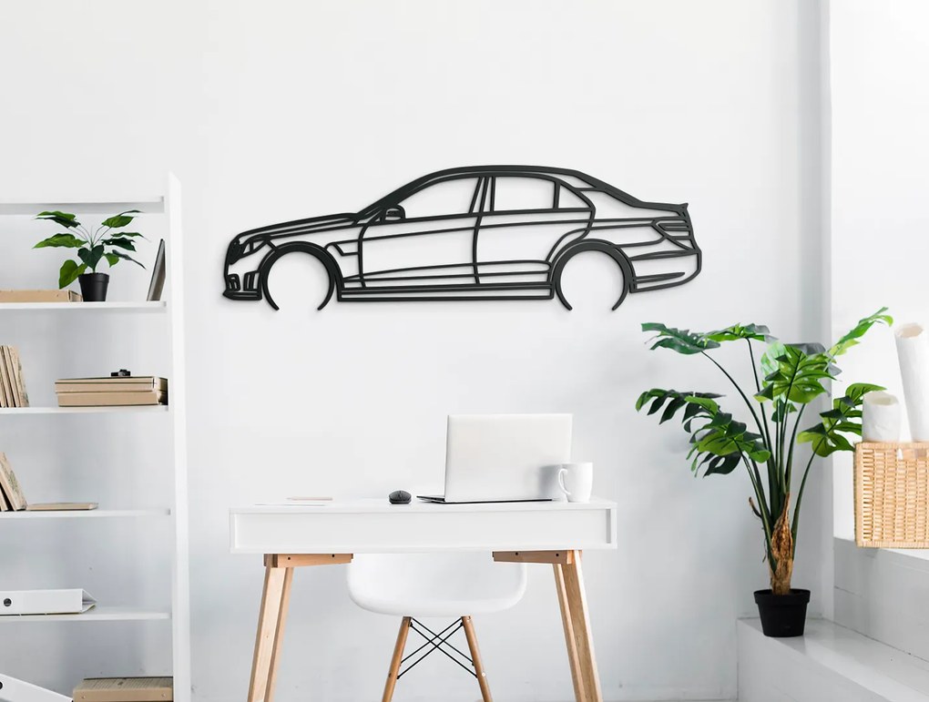 drevko Obraz Mercedes E63 AMG Rozmer obrazu: 26 x 86 cm, Farba dekorácie: Čierna