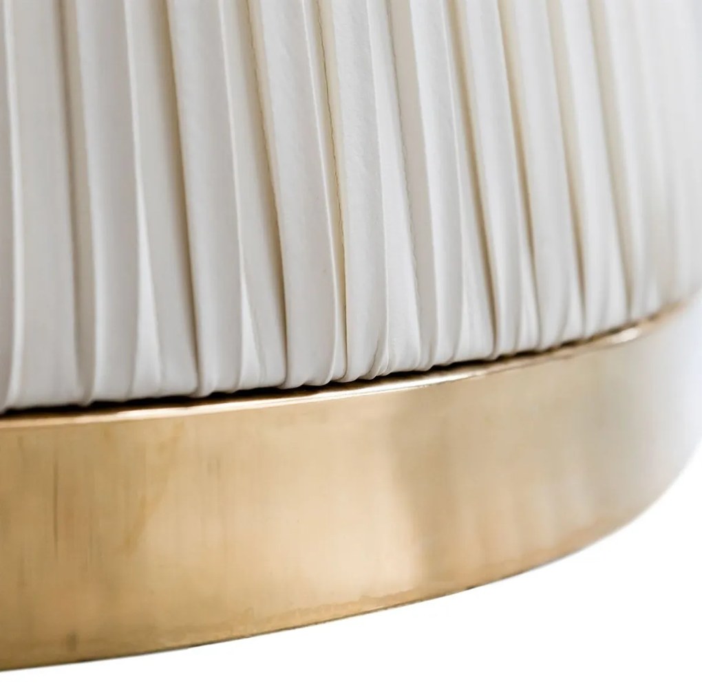 JEDÁLENSKÝ STÔL NAZARIO BIELY MRAMOR + BÉŽOVÝ 120 cm