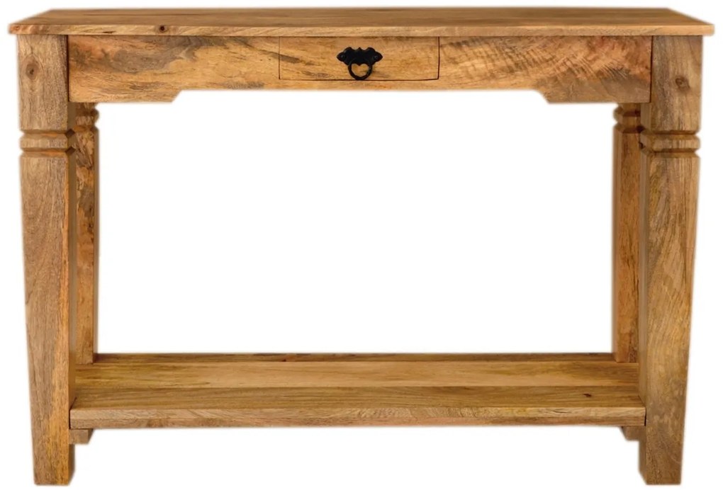 furniture-nabytek.cz - Konzolový stolík drevo 110x76x35 z masívu mango
