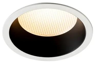Trilum ARCH Stropné zápustné svietidlo Zapustené LED sviet. PAN R, 5W, 3000K, 455lm, CRI85, IP44, Epistar, 90°, d90×H58mm, čierna