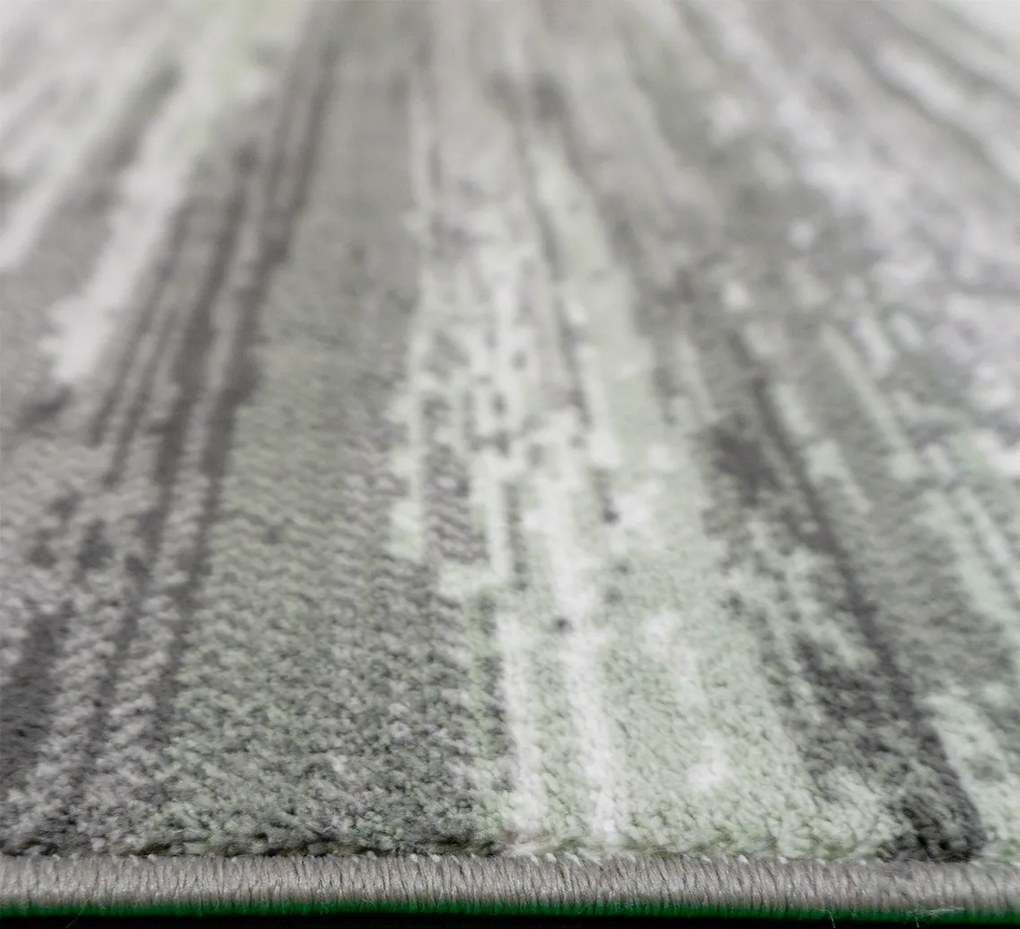 Koberec Accra 6505 Grey Green – zelený vzorovaný obdĺžnik Rozmer: 120x170 cm