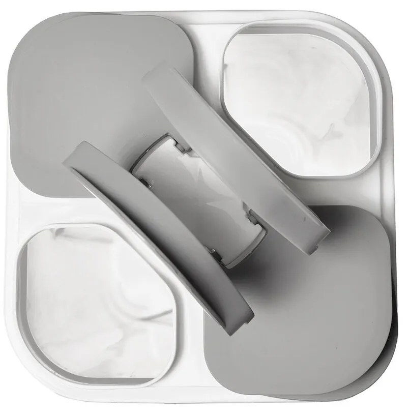 Orion Delená dóza na potraviny so 4 sekciami – 1,8 l (4 x 0,45 l) FOLY Extra, sivá