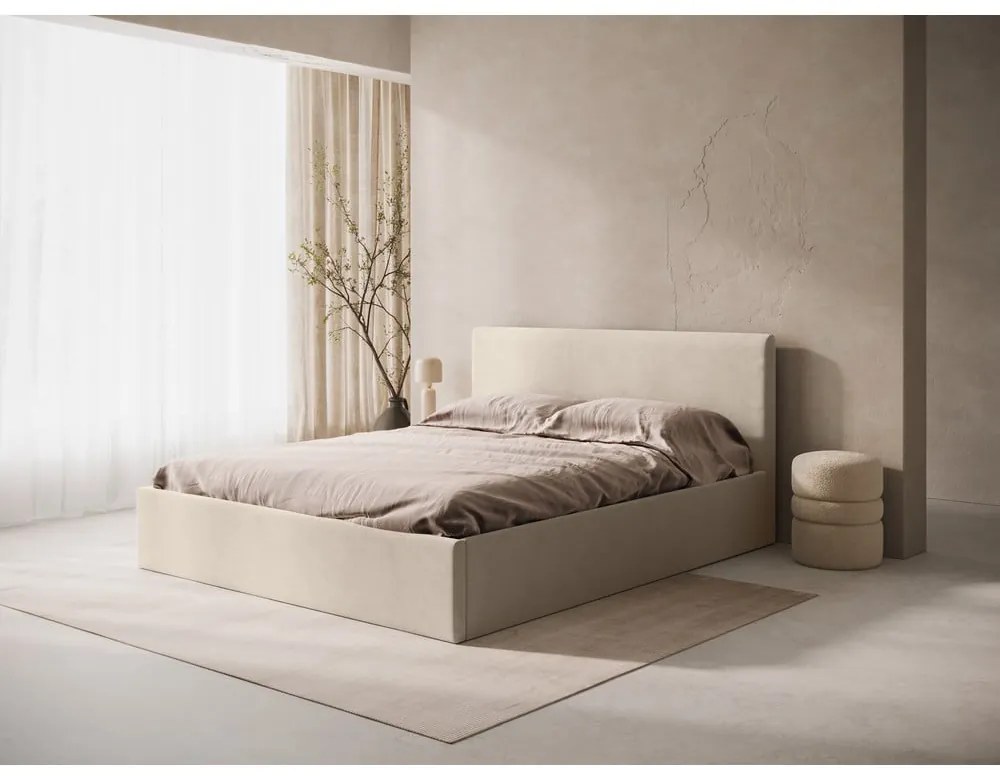 Svetlohnedé čalúnené čelo postele 210,5x100 cm Remo – Micadoni