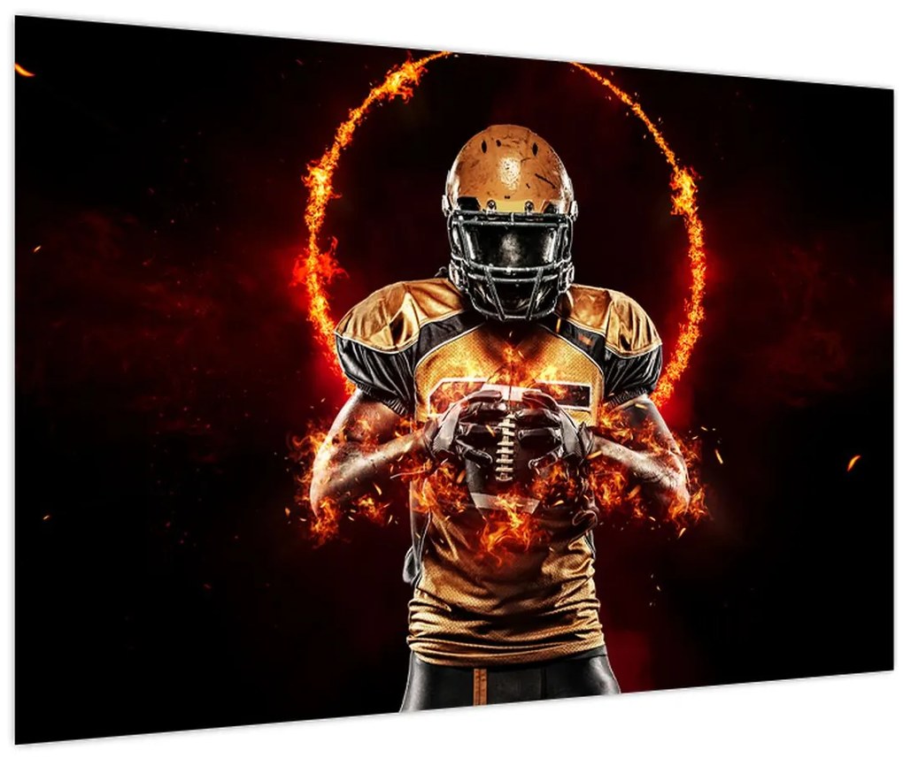 Obraz - Americký futbalista (90x60 cm)