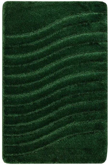 Kúpeľňový koberček Sara fľaškovo zelený, vlny