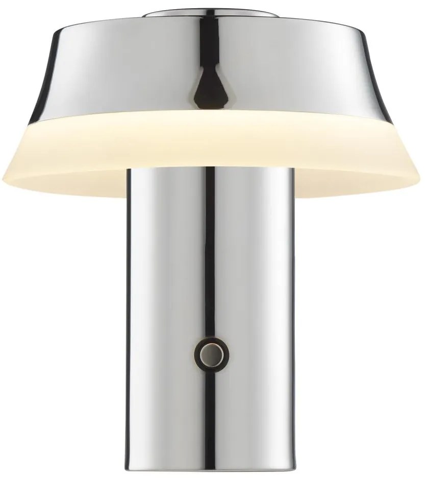 Brilliant - LED dotyková stmievateľná nabíjateľná stolná lampa KINICH LED/2,5W/5V 2700K lesklý chróm