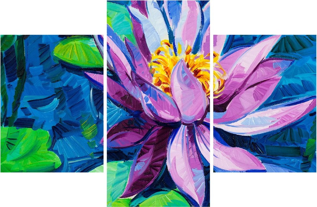 Obraz lekna na vode (90x60 cm)