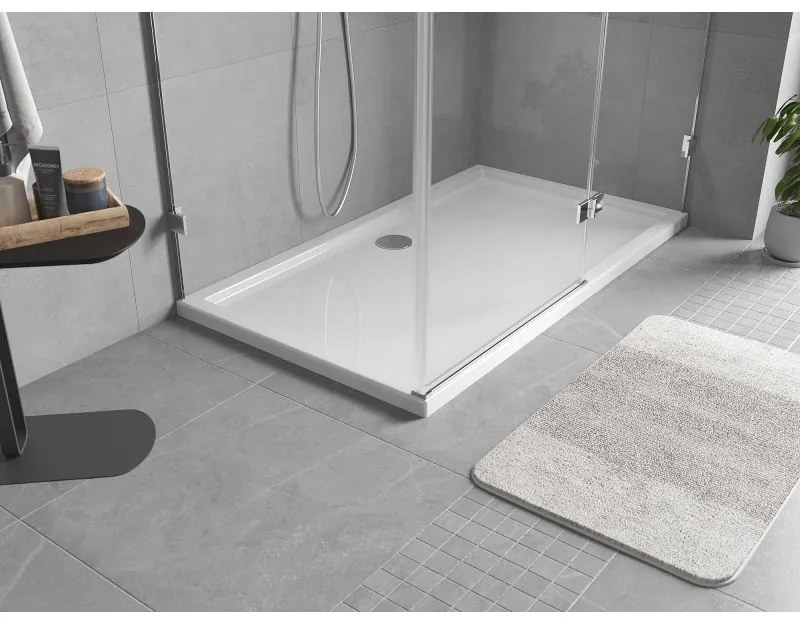Mexen, Mexen Flow obdĺžniková sprchová vanička slim 140 x 90 cm, biela lesklá, 46R109014
