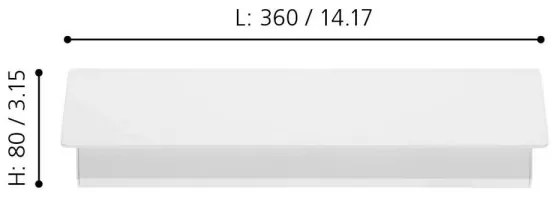 Eglo 99086 - LED Nástenné svietidlo ZUBIALDE LED/12W/230V