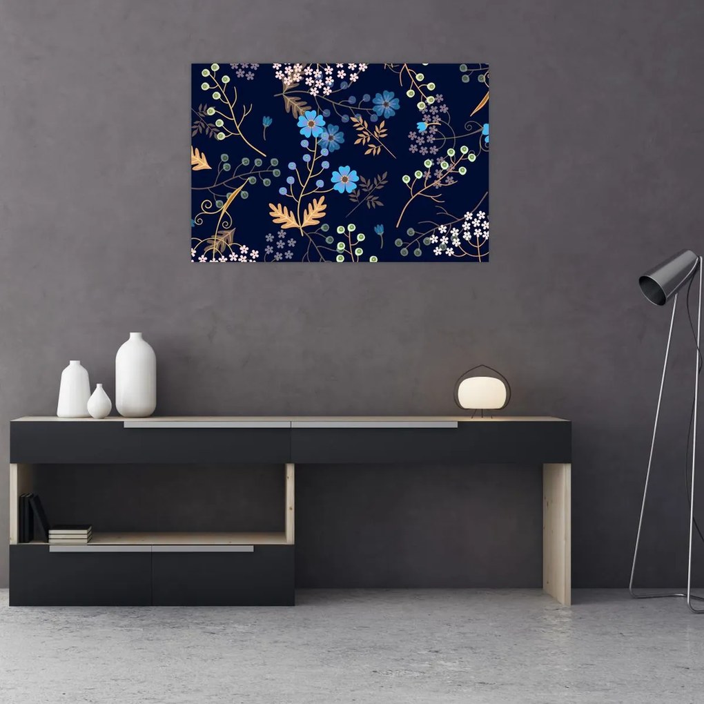 Obraz - Jesenné kvety (90x60 cm)