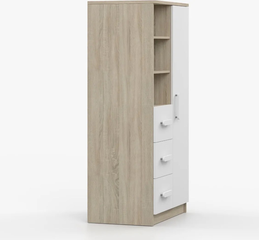 Regál SMYK - dub sonoma/biely (viac variant)