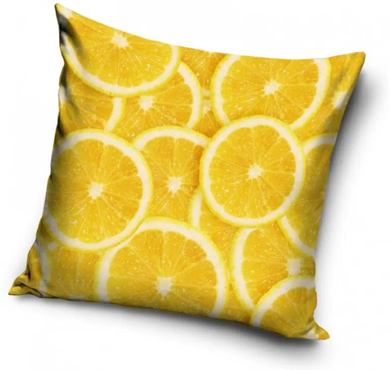Carbotex Obliečka na vankúšik 40x40 cm - Žlté citróny