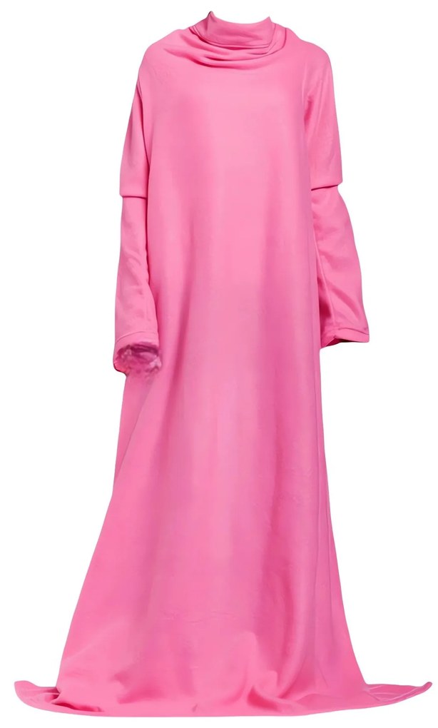 Verk Fleecová TV deka s rukávmi Snuggie 180 x 140 cm ružová