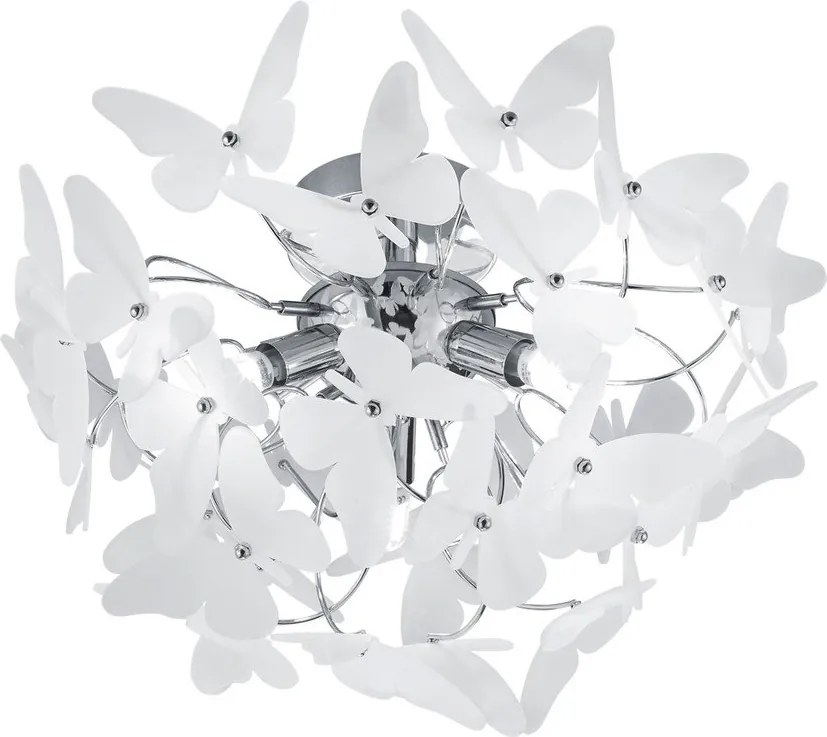 Detské svietidlo s plastovým tienidlom ø 45 cm Butterfly – Reality