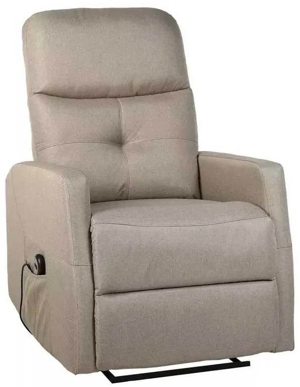 LuxuryForm DESIGN Elektricky polohovateľné televízne kreslo SEMIR - béžové