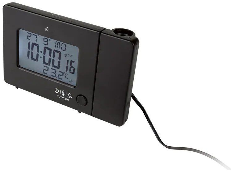 AURIOL® Rádiobudík s projekciou SFPW 360 B1 (čierna) (100344113)