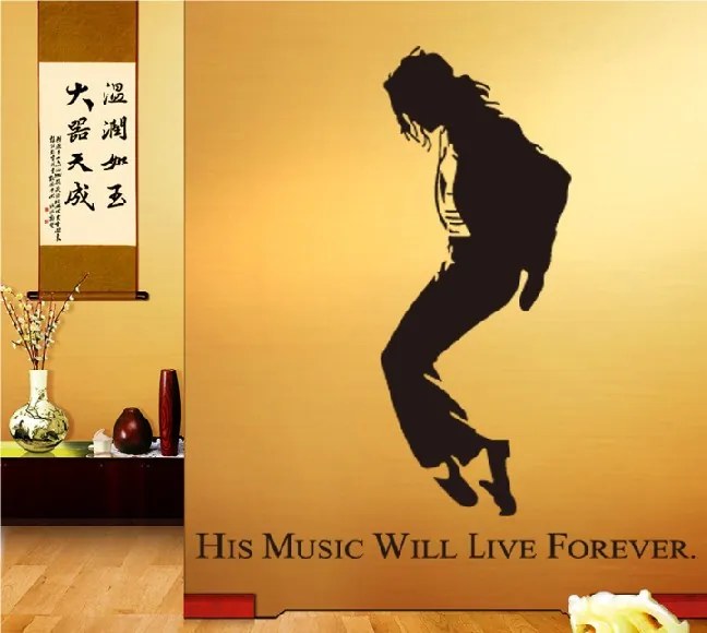Veselá Stena Samolepka na stenu Michael Jackson