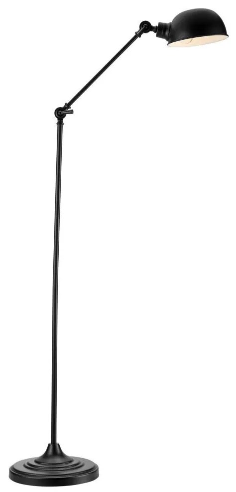 Markslöjd 108586 - Stojacia lampa PORTLAND 1xE27/40W/230V čierna