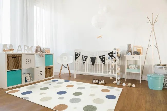 Koberec Esme Kids C5648A biely / krémový