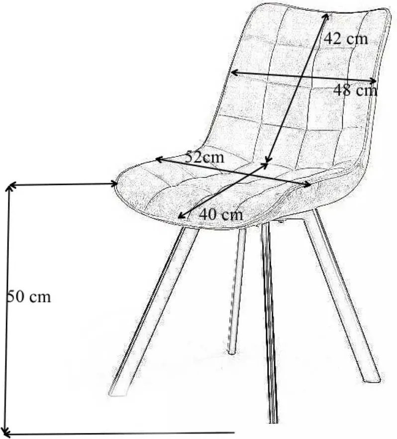 LuxuryForm DESIGN Stolička ORLEN VELUR - vínová - SET 4 ks