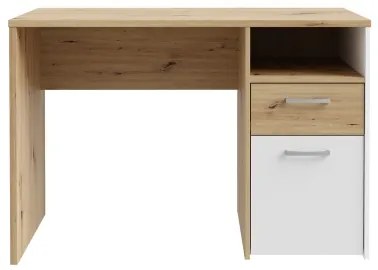 Písací stôl URO dub artisan/biela