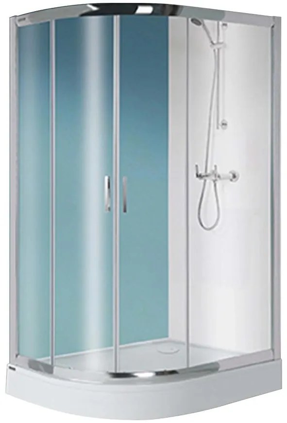 Sprchový kút KP4/TX5B 80/100 W0 SB+BP+OBP 2EL GLASS