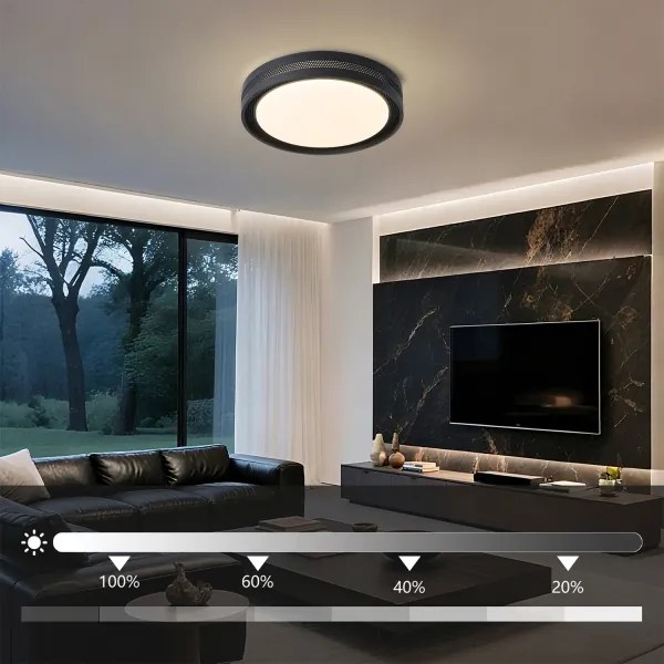 BRILAGI -LED Stmievateľné stropné svietidlo KREON LED/54W/230V 3000-6000K čierna pr. 38 cm +DO