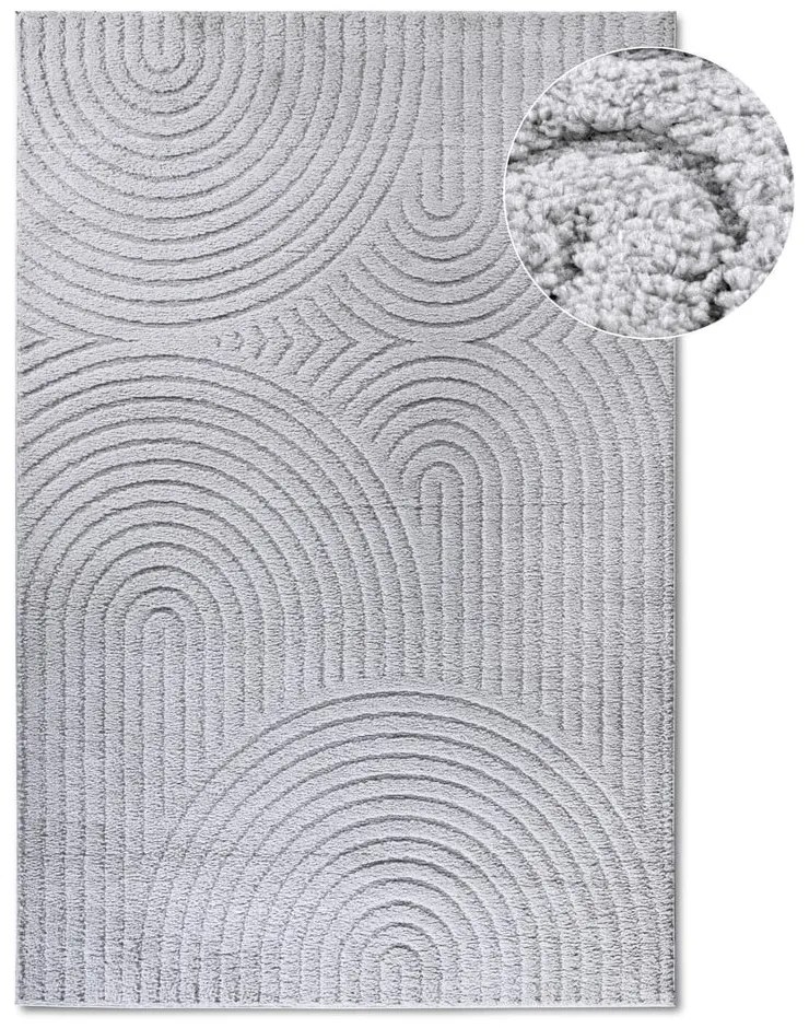 Svetlosivý koberec 80x120 cm Panglao New York Light Grey – Elle Decoration