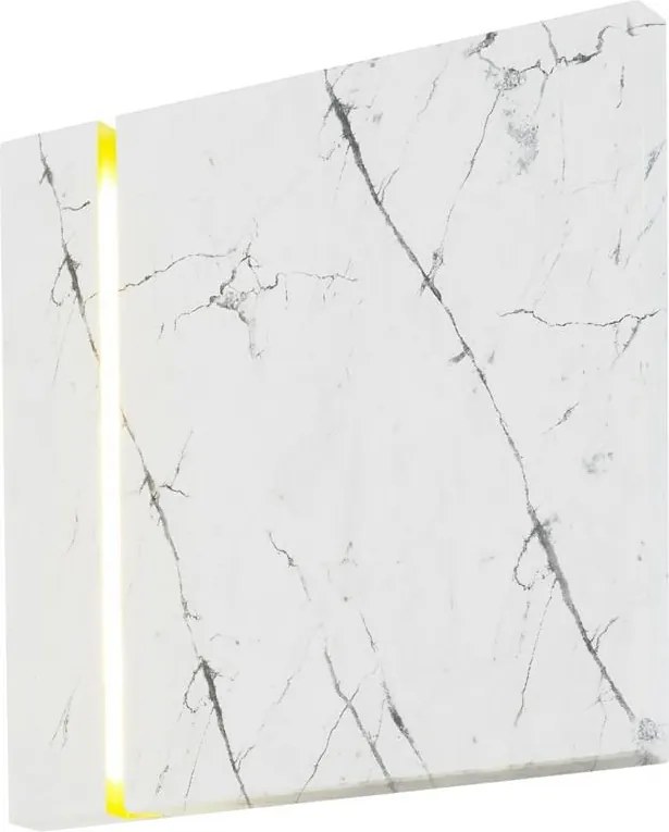 Nástenné svietidlo Lecerta Biely mramorový záves 1,2 W Led 35 cm Nástenná lampa do izby