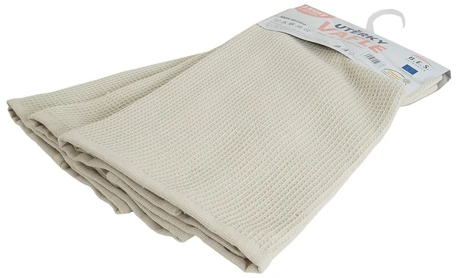 Bavlnené utierky v súprave 3 ks 40x60 cm Wafle – B.E.S.