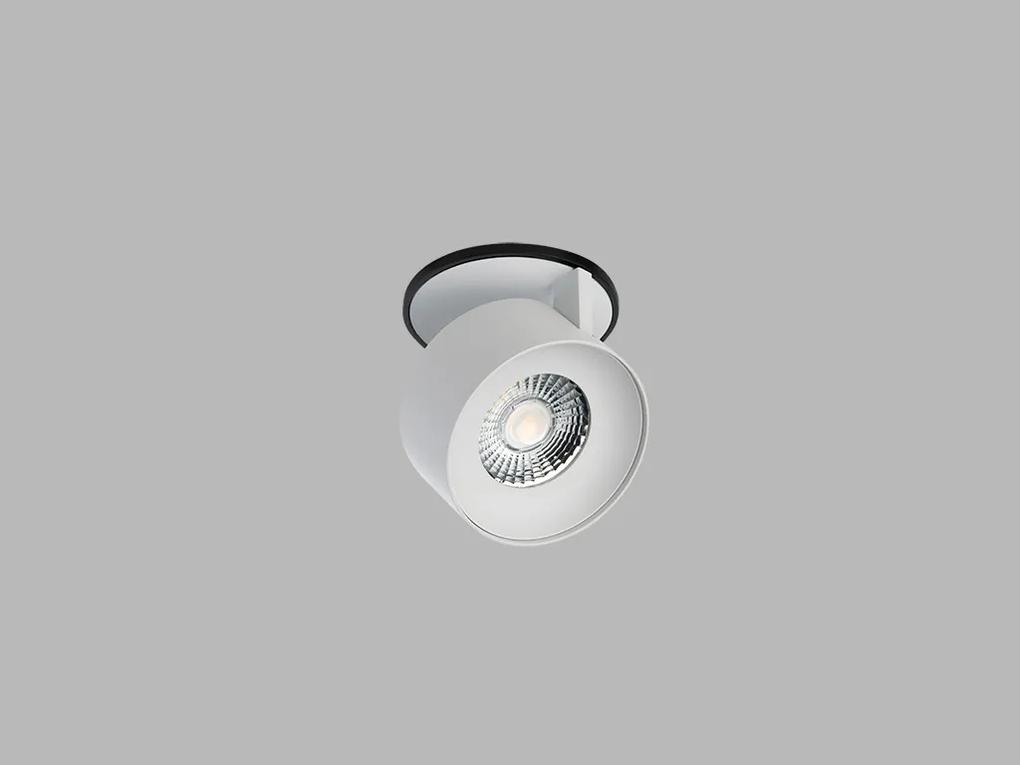 LED2 Stropné bodové flexibilné LED osvetlenie KLIP, 11W, teplá biela, okrúhle, biele