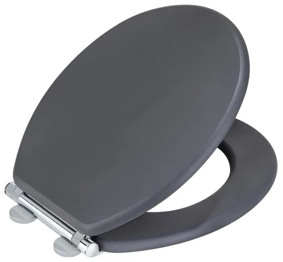 WENKO 25218100-WC WC sedátko MORRA 35x42 cm antracitové/strieborné