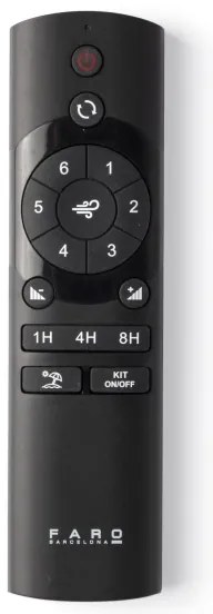 FARO 33834-1TW-LED Stmiev. ventilátor MINI PUNT TUB S LED/10W 2700/4000/6000K +DO