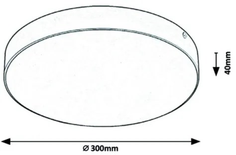 Rabalux - LED stropné svietidlo LED/24W/230V 2800-6000K IP44 biela
