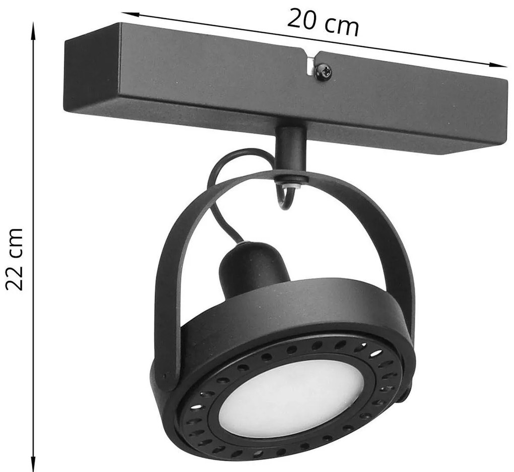 Bodové svietidlo Chest, 1x LED max. 20w, (výber z 2 farieb), (možnosť polohovania)
