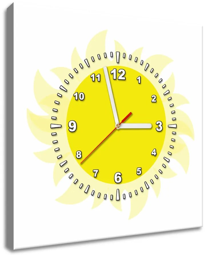 Gario Obraz s hodinami Slniečko Rozmery: 30 x 30 cm