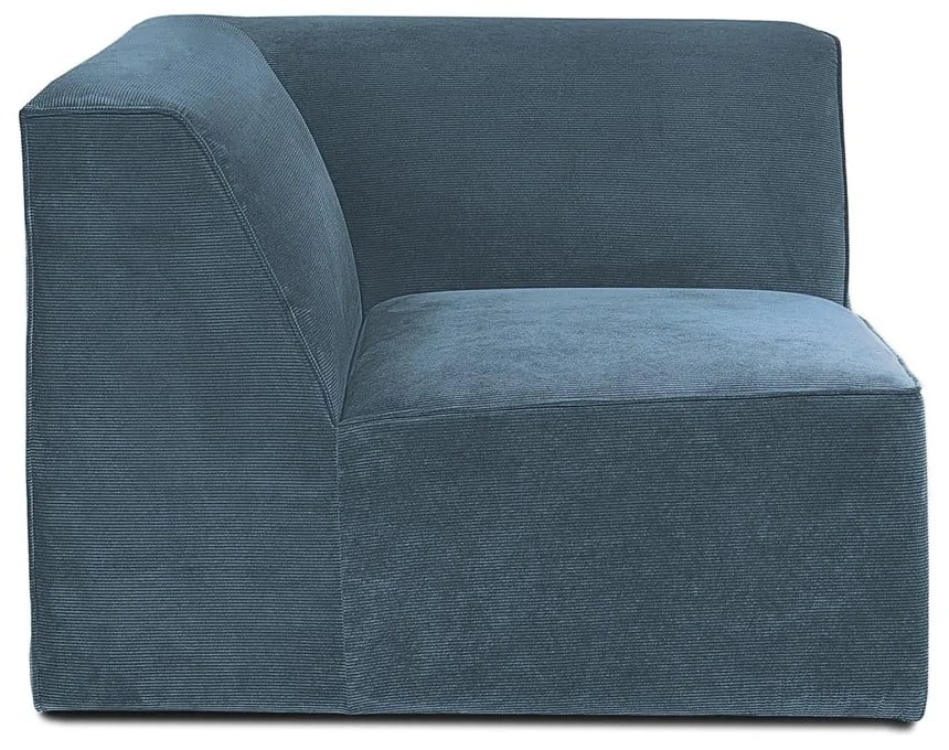 Modrý menčestrový modul pohovky (variabilný) Sting – Scandic