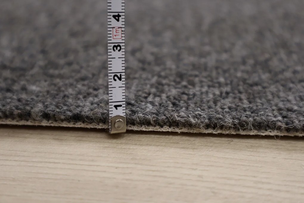 Metrážny koberec Dublin 145 šedý, na mieru, šíře 4m,5m, šedá, ab (mriežka), chodba / predsieň, Avanti