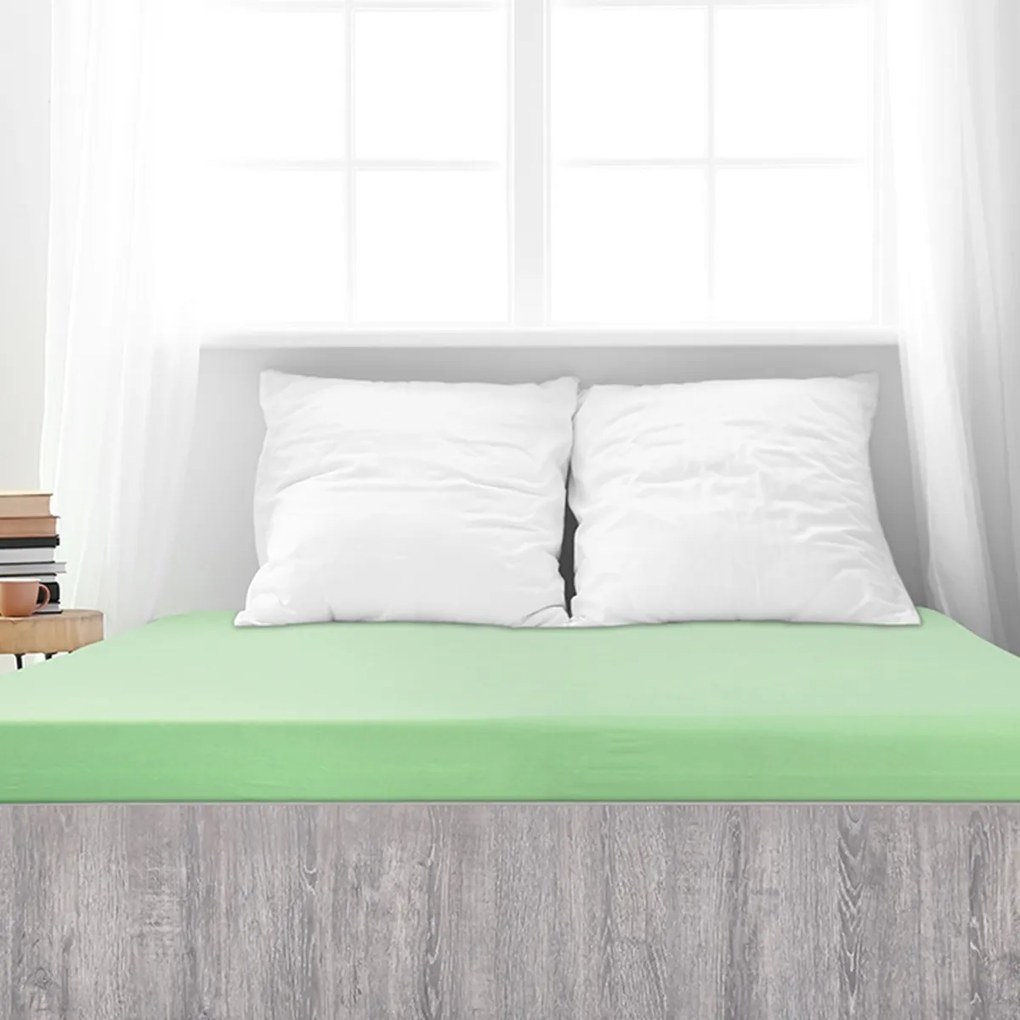 4Home jersey prestieradlo Premium zelená, 180 x 200 cm
