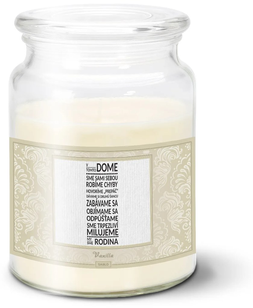 Sablio Sviečka V tomto dome - 500 g