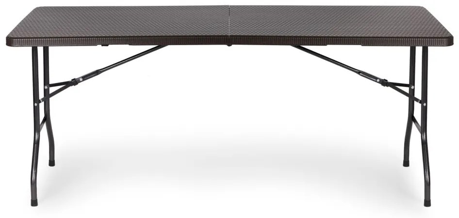 Cateringový stôl 180cm + 2 lavice - ratan