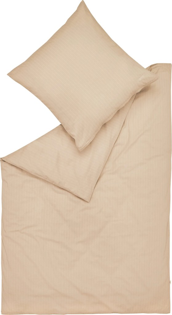 XXXLutz POSTEĽNÁ BIELIZEŇ, flanel, krémová, piesková, 135/200 cm Esprit - Online Only bytové doplnky - 003021157802